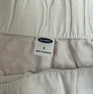 Old Navy White Linen Pants thumbnail 3