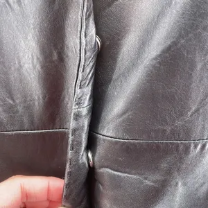 Vintage Mossimo Womens Blazer Jacket Size Small Leather Baddie Grunge Edgy‎ Punk thumbnail 12