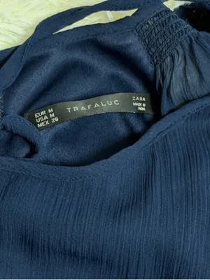 Zara Trafaluc Navy Dress thumbnail 3
