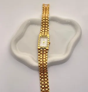 14K Gold Plated Sterling Silver Vintage Style Watch thumbnail 2