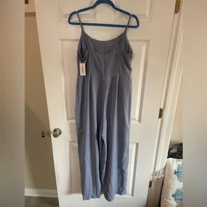 NWT Cider Petrol blue cowl neck wide leg jumpsuit from size XL thumbnail 9