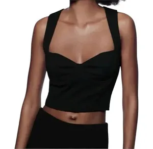 Zara Black Bustier top EUC thumbnail 1