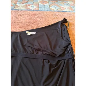 Michael Michael Kors One Shoulder Black Top Silver Hardware Size L thumbnail 10