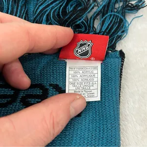 San Jose Sharks NHL Hockey Reebok Team Logo Acrylic Winter Scarf Scarve Unisex thumbnail 5