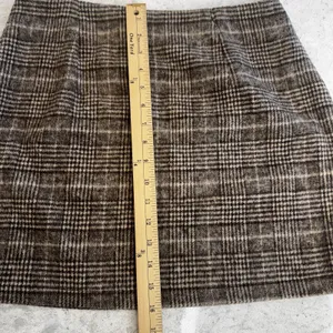 Women's Wool‎ Blend Mini Skirt Plaid Clueless Side Zip Lined Preppy Academia Med thumbnail 8