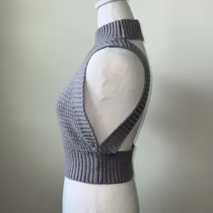 NWOT Sweater-knit Mock Neck Top thumbnail 3