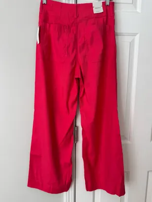 Anthropologie Maeve The Colette Wide-Leg Cropped Linen Pants, Size 27 thumbnail 10