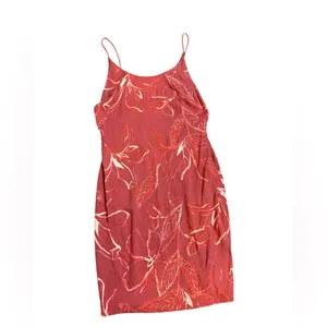 Free People Soft‎ Red Floral Slip Dress Lightweight Sz M thumbnail 3