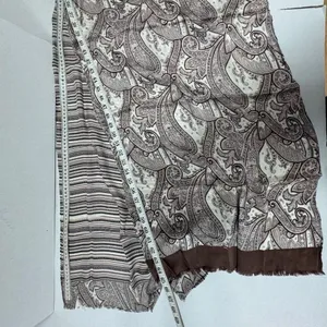 Unisex Italian Paisley Silk Scarf 65" x 19"- NEW - In‎ bags. thumbnail 5