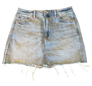 American Eagle Super High Rise A-line Denim Skirt 6 NWT thumbnail 1
