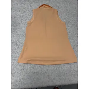 Walter Hagen Clubhouse Scallop Sleeveless Golf Polo‎ Peach Fuzz Womens XL NEW thumbnail 6