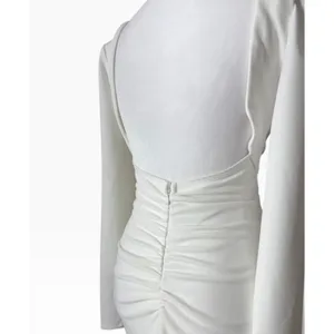 Lulus White Bridal Wedding Dress Size S thumbnail 4