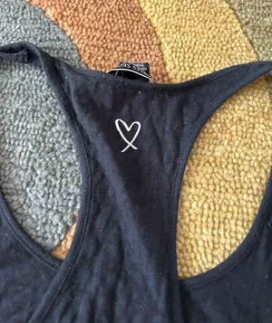 Victoria’s Secret Black Leopard Burnout Material Thin Racerback Tank Top Size XS thumbnail 5