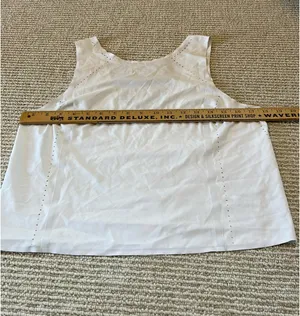 Athleta Low-Back Tank White S thumbnail 4