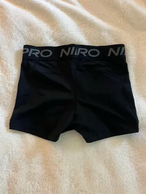 Nike Pro Black Dry Fit Spandex Shorts thumbnail 3