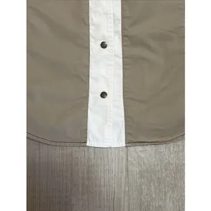 Vtg Cumberland Outfitters Tan Black White Color Block Western Shirt Womens-Lrg thumbnail 7