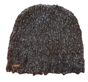 Free people beanie knit black and dark‎ blue thumbnail 1