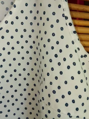 Faded Glory M Workwear White Black Dots Tank Top thumbnail 3