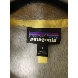 Patagonia Re-Tool snap T fleece pullover gray women's size large 25442 thumbnail 4