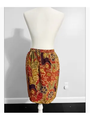 Rickie Freeman Teri Jon New Silk Skirt Set Brown Size 8 thumbnail 7