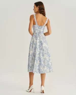 Amazon Floral Ruched Dress thumbnail 4