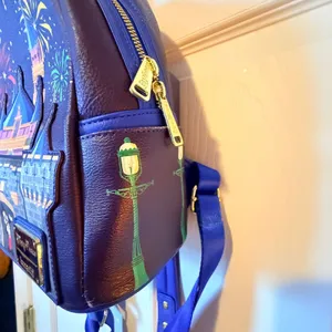 Disney Parks Loungefly Disneyland Sleeping Beauty Castle Fireworks Mini Backpack thumbnail 5