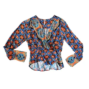 Free‎ People Falling For You Floral Print Peplum Top Boho Cropped Small thumbnail 5