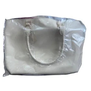 Ulta Beauty Cream Tote Bag Women's‎ Braided Handle Textured Faux Leather thumbnail 3