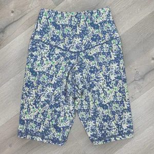 Offline Aerie Floral‎ Crossover High Waist Bike Shorts Blue Small 7 Inch thumbnail 9