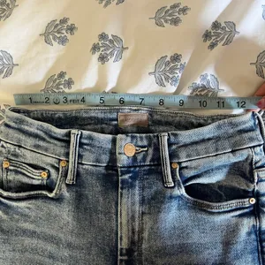 Mother High Waisted Looker Ankle Jeans On The Road Blue Skinny Denim Size 26‎ thumbnail 10