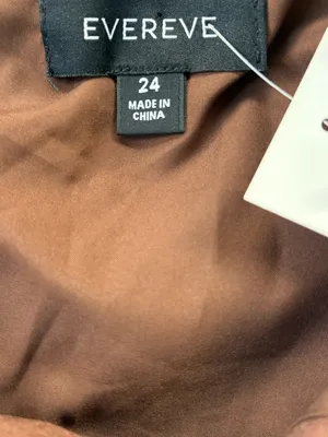 NWT EVEREVE Claudia Faux Suede Mini Skirt Brown Size 24 Retail $88.00 thumbnail 4