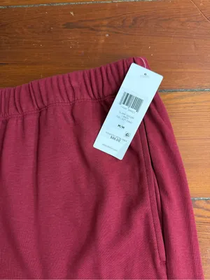 NWT Eileen Fisher Organic Cotton Pull On Lazy Pant Cranberry Sz M 💛🍄 thumbnail 4
