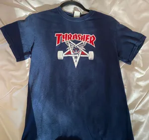 Thrasher blue tshirt thumbnail 1