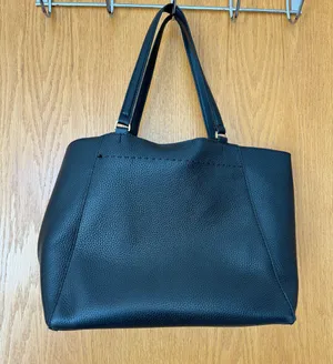 Tory Burch Black Leather Tote Bag thumbnail 5