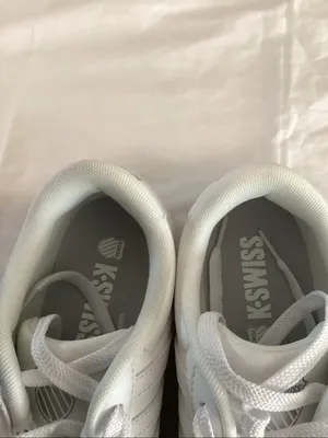 K SWISS Classic Court Open Stripes Sneakers, White, Size 9, NEW with box thumbnail 7