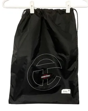 Telfar x Eastpack Black Medium‎ Drawstring Nylon Dustbag Backpack NEW thumbnail 1