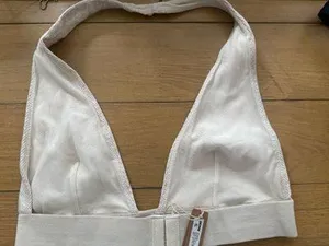 SKIMS Cotton Halter Rib Bralette thumbnail 2