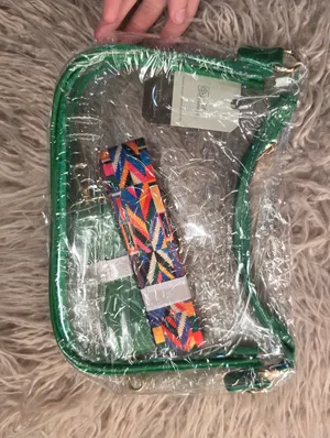 Clear Purse Green thumbnail 1