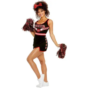 Dreamgirl Adult Cheerleader Costume, Womens Cheer Team USA Halloween Costume thumbnail 3
