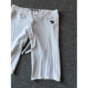 Abercrombie & Fitch Sweat Shorts Small White Y2K 2000s Beach Preppy Bermuda thumbnail 2