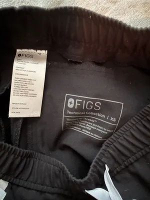 FIGS Black Jogger Pants with White Trim XS thumbnail 3