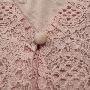 NWT Loft Lace Peplum Top Pink Button Up Romantic Feminine Cottage Coquette M thumbnail 5
