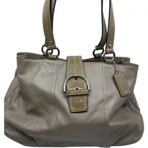 COACH Medium/ Large Leather Brown Shoulder Bag thumbnail 1
