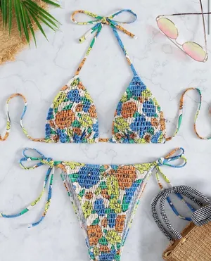 Floral Swimsuit Multi thumbnail 1