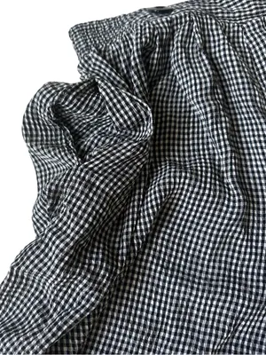 Vintage Susan Bristol Gingham Relaxed Pull On Elastic Waist Shorts thumbnail 8