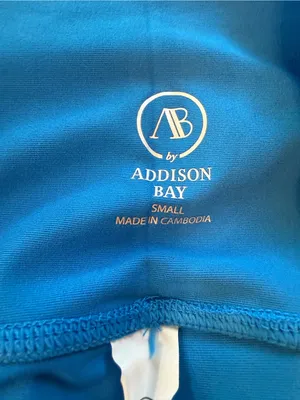 Addison Bay Waverly Biker Shorts Small Breakpoint Blue High Rise Athletic NWT thumbnail 6