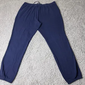 New York & Company Womens Navy Blue LOVE Graphic Jogger Sweatpants Size L thumbnail 2