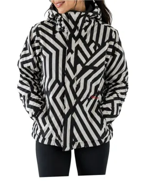 Burton Such A Deal Snowboard Jacket Black White Dryride Men Women Size XXS thumbnail 1