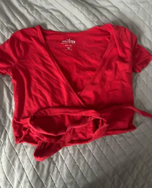 Red Hollister Co. wrap top #redtop thumbnail 1
