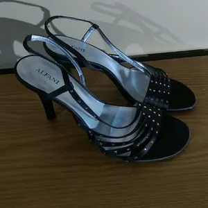 Alfani Dark Brown Heels with Diamante Detail Slingback Heels - Size 7.5M thumbnail 7